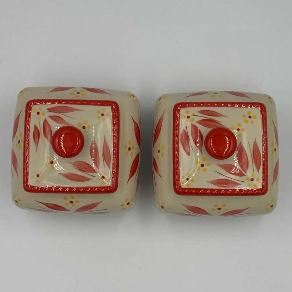 Temp-tations Old World Curved Ramekins with Lids Set of 2